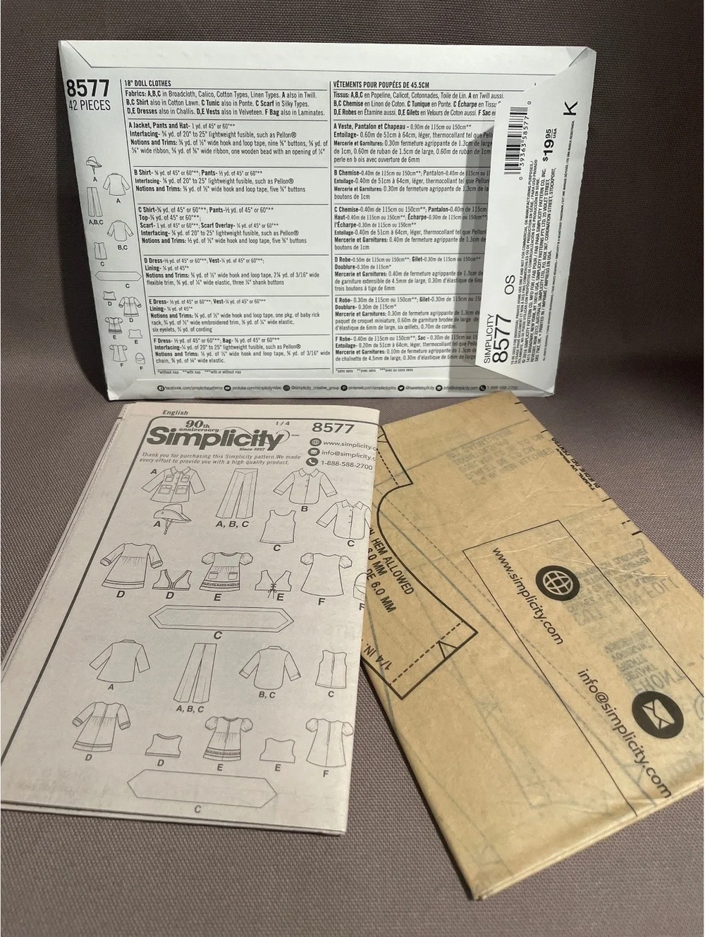 Simplicity 8577 sewing